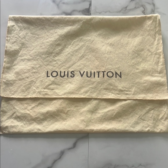 Louis Vuitton Accessories - Louis Vuitton Cream Dust Bag 16 x 14 XL
